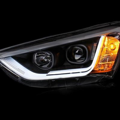 Độ đèn pha nguyên cụm xe Hyundai Santafe 2015